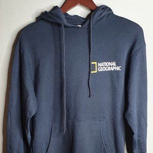 FINAL PRICE!!! NATIONAL GEOGRAPHIC US Longitude 34N106W BLACK Hoodie Sweatshirt